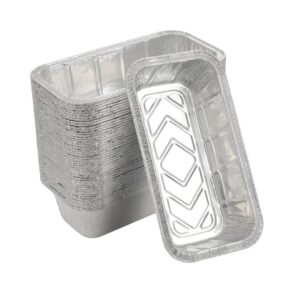 F2 Large Disposable Aluminum Foil Loaf Pans – 1.5 lb Capacity